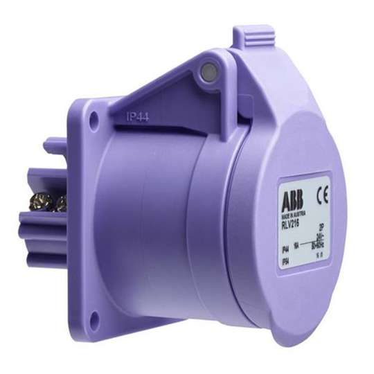 ABB 2CMA100988R1000 Seinäpistorasia 2-napainen, IP44