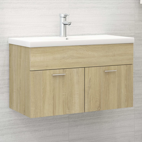 vidaXL Allaskaappi Sonoma-tammi 80x38,5x46 cm lastulevy