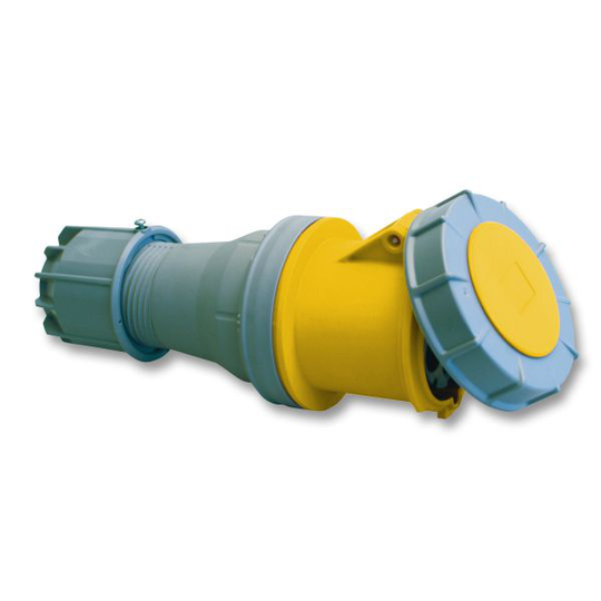 Garo SV 4125-4 S Jatkopistorasiat IP67, 5-napainen 125A 110 V, keltainen, 4 h