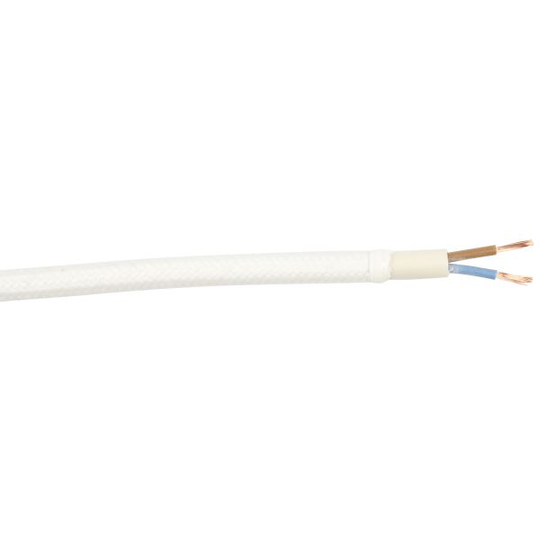 Gelia 4070810032 Tekstiilijohto SKK, 3G0.75, 3 m Valkoinen