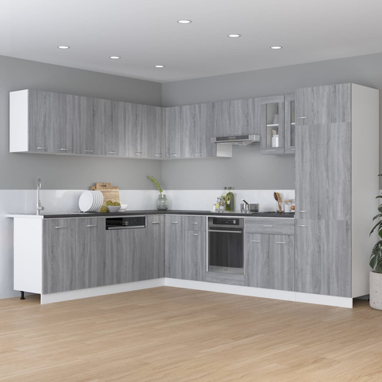 vidaXL Alakaappi laatikolla harmaa Sonoma 60x46x81,5 cm tekninen puu