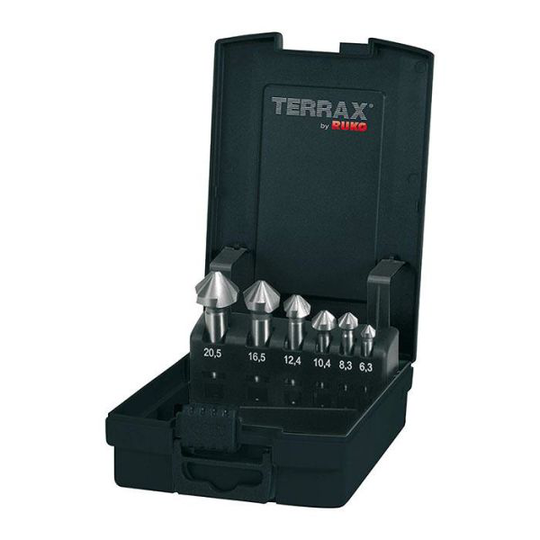 Ruko A102152RO Senkkausteräsarja 6 kpl, muovikotelo Terrax