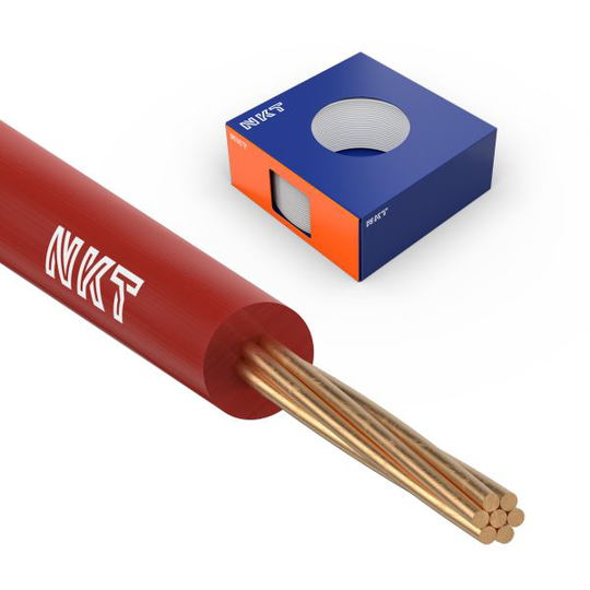 NKT FQ XTRA Asennuskaapeli 450/750V, 1,5 mm², 100 m rengas Punainen