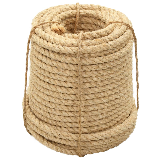 vidaXL Köysi 100 % Sisal 14 mm 50 m