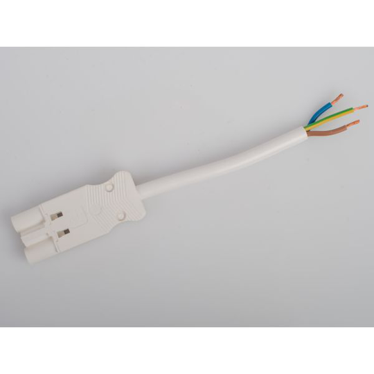 Gycom 128354 Liitäntäkaapeli uros-vapaa, 1,5 mm², 2 metriä, IP20 3-napainen, 0.89 kWh