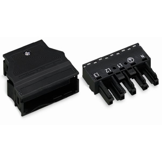 Wago 770-105 Naarasliitin 5 napaa, 3, N, PE, 2, 1