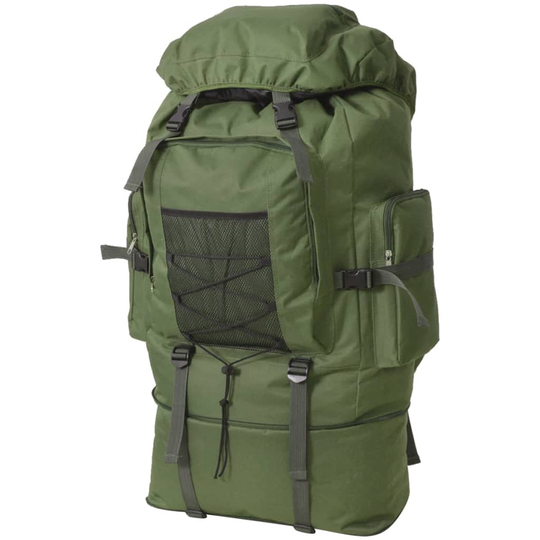 vidaXL Armeija-Tyylinen Reppu XXL 100 L Vihreä