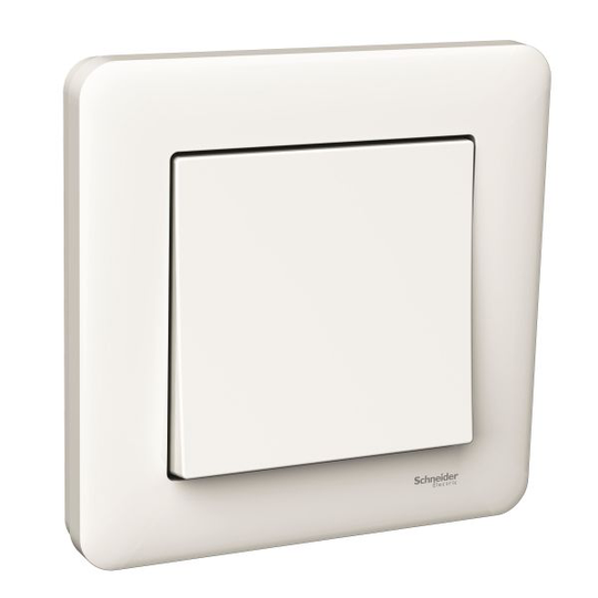 Schneider Electric WDE002922 Vaihtokytkin Mukana kehys, 50 kpl pakkaus Kytkin