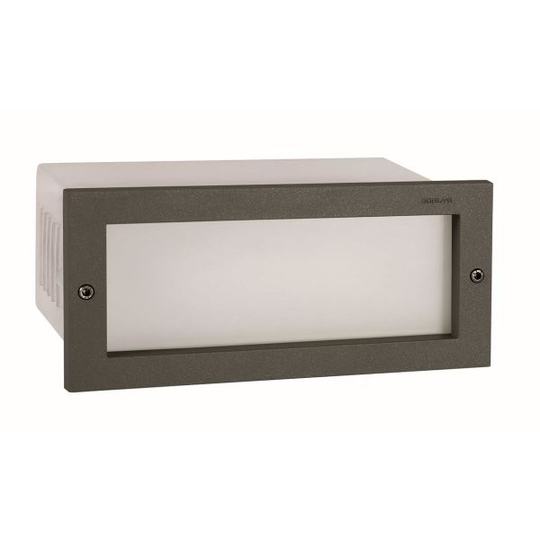 Norlys Grimstad 1544 Seinävalaisin upotettu, LED, 6 W, IP65 Grafiitinharmaa