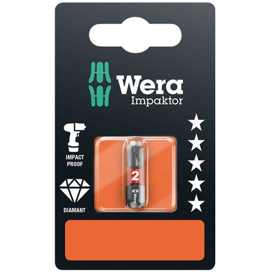 Wera Impaktor PH2 Ruuvikärki 25 mm
