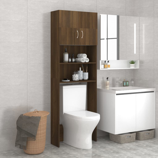 vidaXL Pesukonekaappi ruskea tammi 64x25,5x190 cm