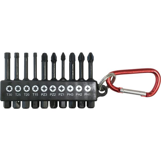HiKOKI 60120820 Ruuvikärkisarja 1/4", 10 osaa
