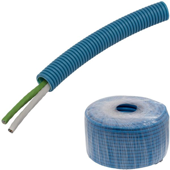 Pipelife Kat6/KTV PowerFlex Multimediakaapeli Esireititetty 2xUTP6, 20 mm x 100 m