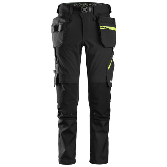 Snickers 6940 FlexiWork Softshellhousut musta C44