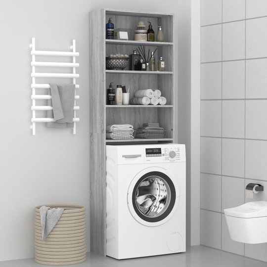 vidaXL Pesukonekaappi harmaa Sonoma 64x24x190 cm