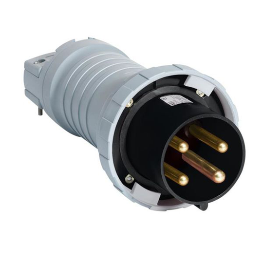 ABB 2CMA166788R1000 Pistotulppa IP67, 4-napainen, 63 A Musta