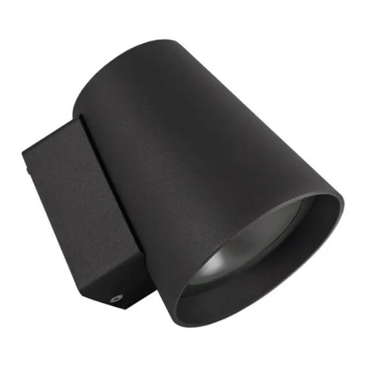 Hide-a-Lite Cone XL Seinävalaisin 3000K, 2020 lm, 45°, IP65 Antrasiitti