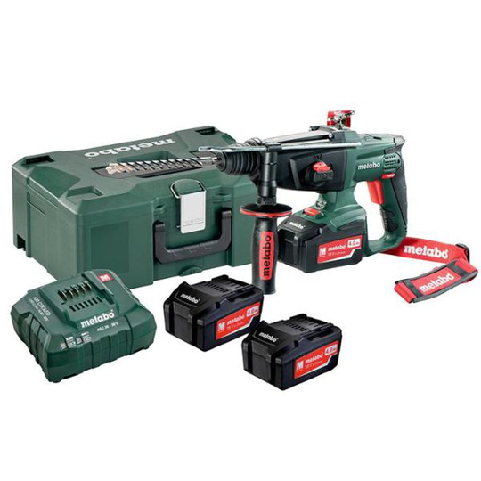Metabo KHA 18 LTX SET Yhdistelmävasara 3 x 4,0 Ah:n akku ja laturi