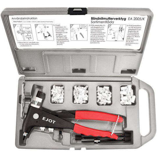 Ejot 93593 Vetoniittimutterisarja työkalulla, M4-M6