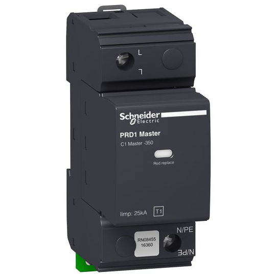 Schneider Electric 16360 Ylijännitesuoja ukkosta vastaan, PDR1 Master 1,5 kV, 1 johdinta