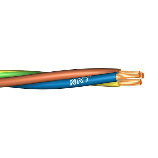 NKT FQ XTRA Asennuskaapeli 300 m, rulla 3G1,5 mm² johdinalue