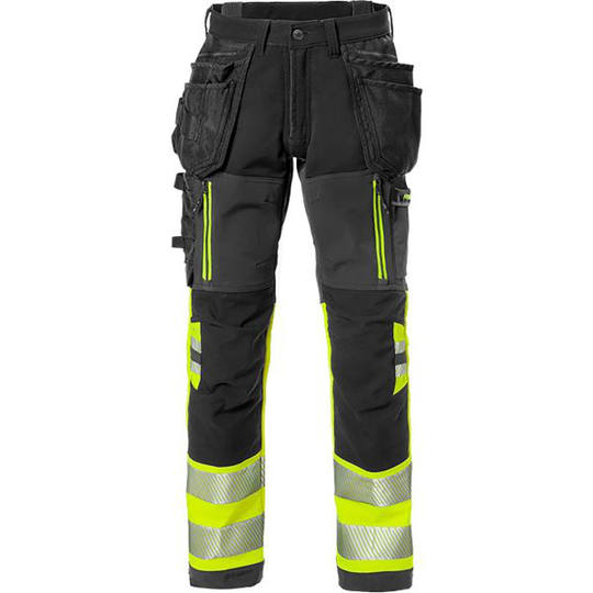 Fristads 2568 STP Työhousut huomiokeltainen/musta C46