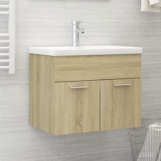 vidaXL Allaskaappi Sonoma-tammi 60x38,5x46 cm lastulevy