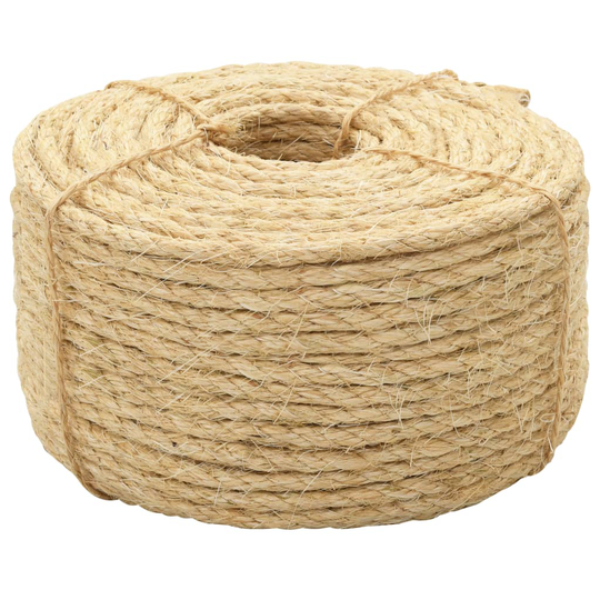 vidaXL Köysi 100% Sisal 10 mm 50 m