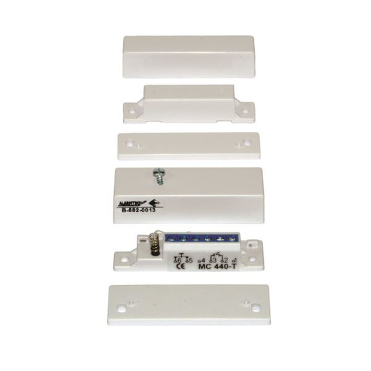 Alarmtech MC 640-5 Magneettikytkimet 5 m, kaapeli, valkoinen