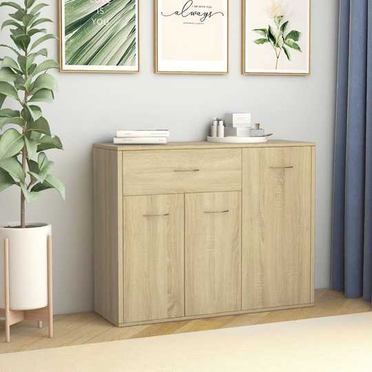 vidaXL Senkki Sonoma-tammi 88x30x70 cm lastulevy