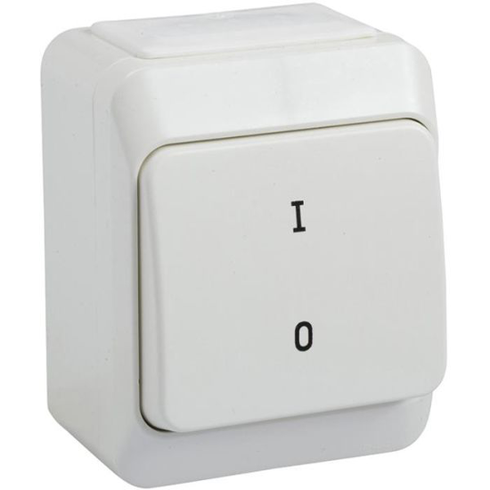 Schneider Electric Aqua Stark 183500600 Kytkin 2-napainen, valkoinen