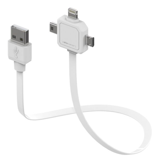allocacoc 4000022392 USB-kaapeli 1,5 m, valkoinen