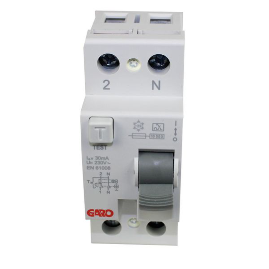 Garo 110086 Vikavirtasuoja 30 mA, 2-napainen, 6 kA 25 A