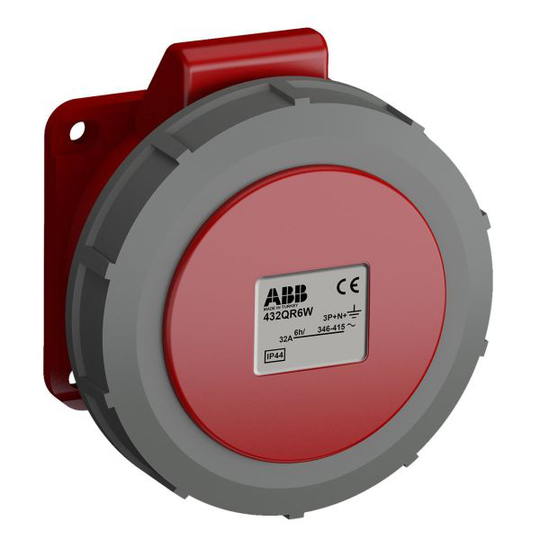 ABB 2CMA102396R1000 Paneelin ulostulo pikaliitettävä, tärinänkestävä Suora, 5-nastainen, 32 A