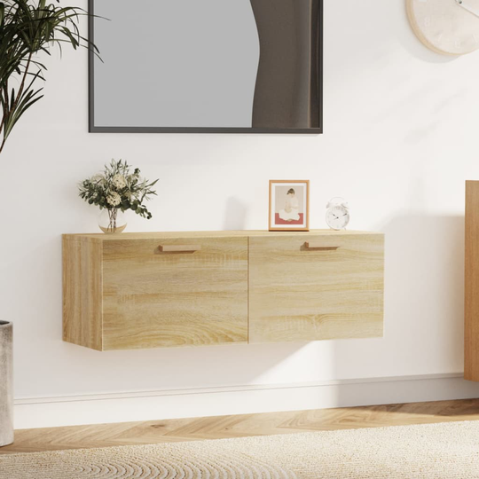 vidaXL Seinäkaappi Sonoma-tammi 100x36,5x35 cm tekninen puu