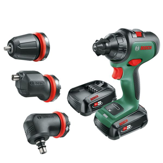 Bosch DIY Advanced Drill 18 Porakone-ruuvinväännin Sisältää lisävarusteet, akun ja laturin
