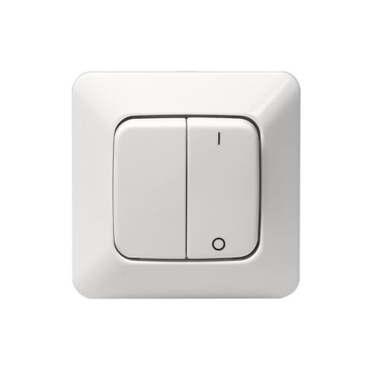 ABB 10621U2 Kytkin upotettava, IP20, maalarinvalkoinen 2+1-napainen