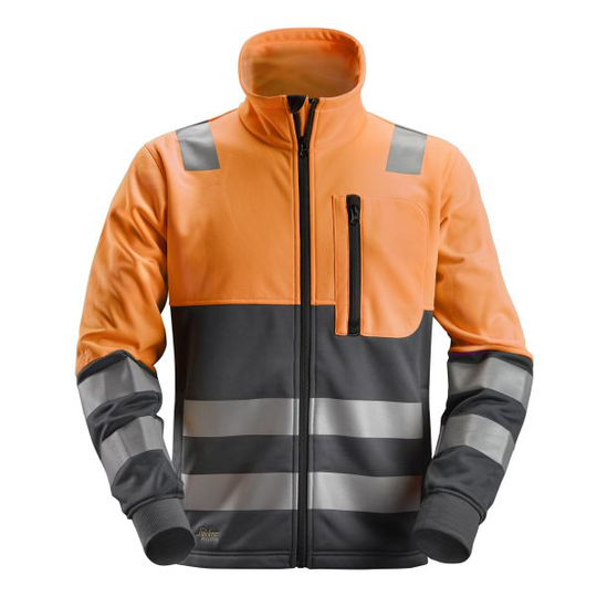 Snickers 8035 AllroundWork Fleecetakki heijastimet, oranssi XS