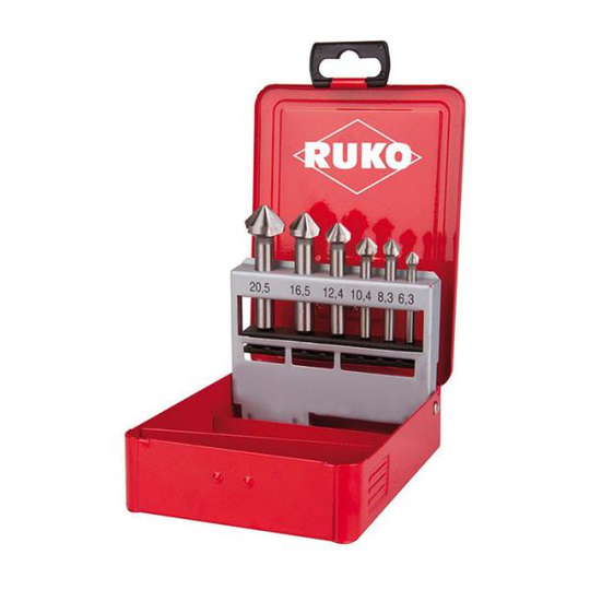 Ruko 102152 Senkkausteräsarja 6 osaa, muovikotelo