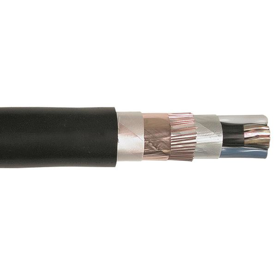Nexans 15133398-201-00 Maadoituskaapeli FXQJ, 1 kV 4x6/6 mm², 1 m