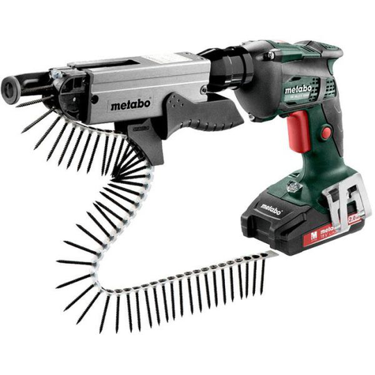 Metabo SE 18 LTX 6000 Kipsiruuvinväännin sis. ruuvilippaan, akun ja laturin