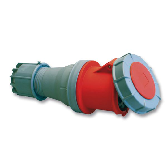 Garo SV 363-6 S Jatkopistorasiat IP67, 4-napainen, 63 A Punainen, 6 h