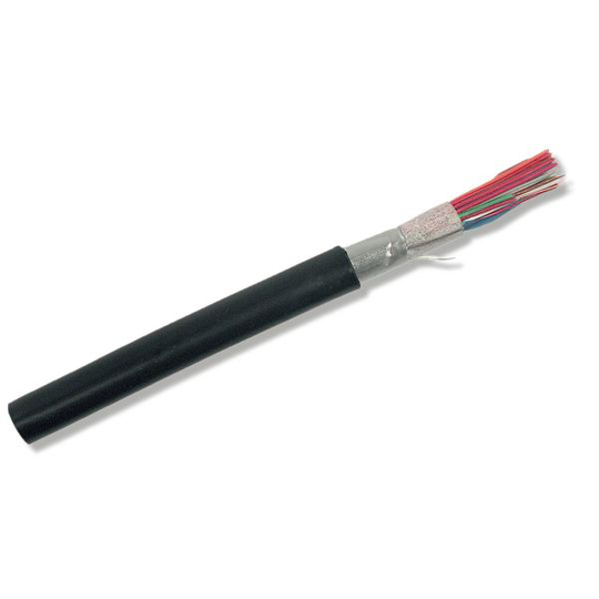 Nexans EUALEV Telekaapeli 5 x 2 x 0.5 mm, musta 1 m, katkaistu