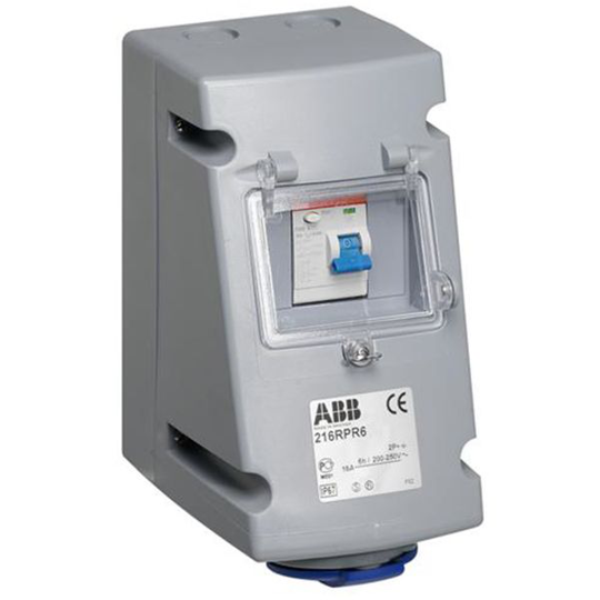 ABB 2CMA168269R1000 Seinäpistorasia vikavirtasuojalla, IP44 IEC-virta: 16 A