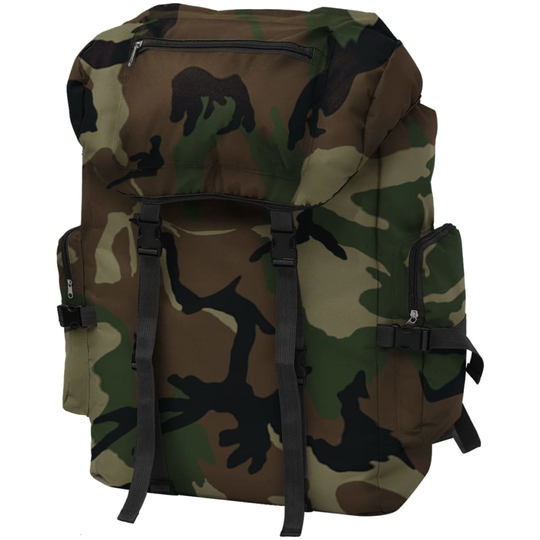vidaXL Armeija Tyylinen Reppu 65 L Maastokuvio