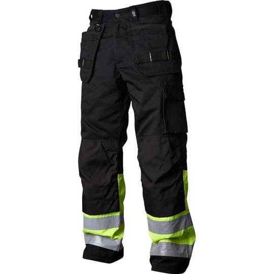 Vidar Workwear V500451C046 Työhousut musta/keltainen C46