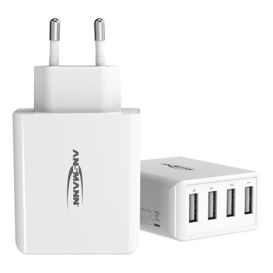 Ansmann HC430 vit USB-laturi valkoinen Puhelinlaturi