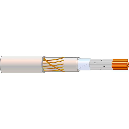 NKT TEL2520011 Ohjauskaapeli EQFR, Dca, kela 500 m 14x1,5 mm²