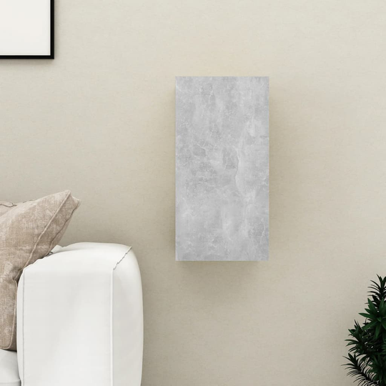 vidaXL TV-taso betoninharmaa 30,5x30x60 cm lastulevy