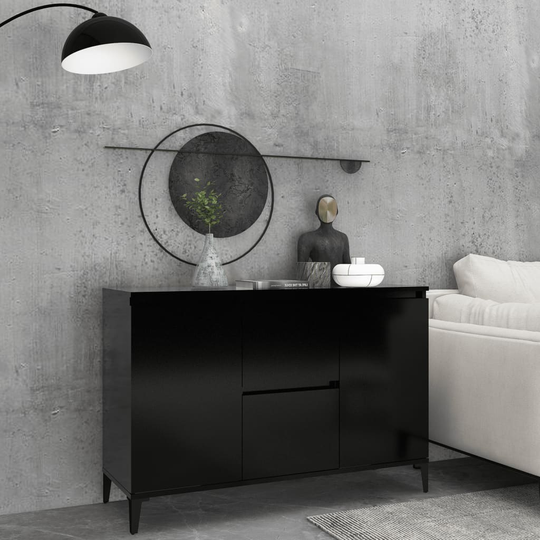 vidaXL Senkki musta 104x35x70 cm lastulevy